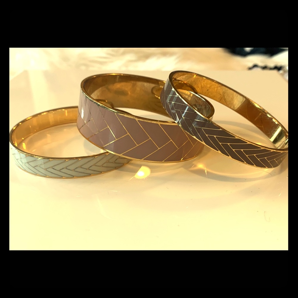 J. Crew trio of bangle bracelets